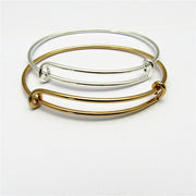 40 pcs fabulous brass adjustable basic bangles wired bracelet findings