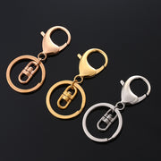 Stainless Steel keychain Car key Couple keyring with lobster clasp