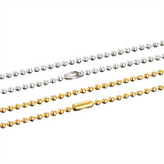 10pcs  Stainless steel Beaded chain Ball Necklace