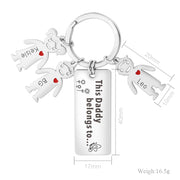 20pcs Laser Engraved  family name baby charms blanks