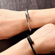 Female Bracelets Nail Screw Cuff Bangle