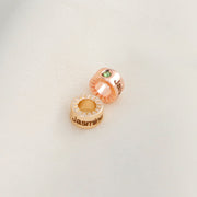 10pcs 4x7.3mm Custom name mini Cylinder Beads with birthstone