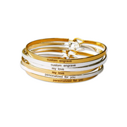 10pcs Customized Brass cuff bangle bracelet findings