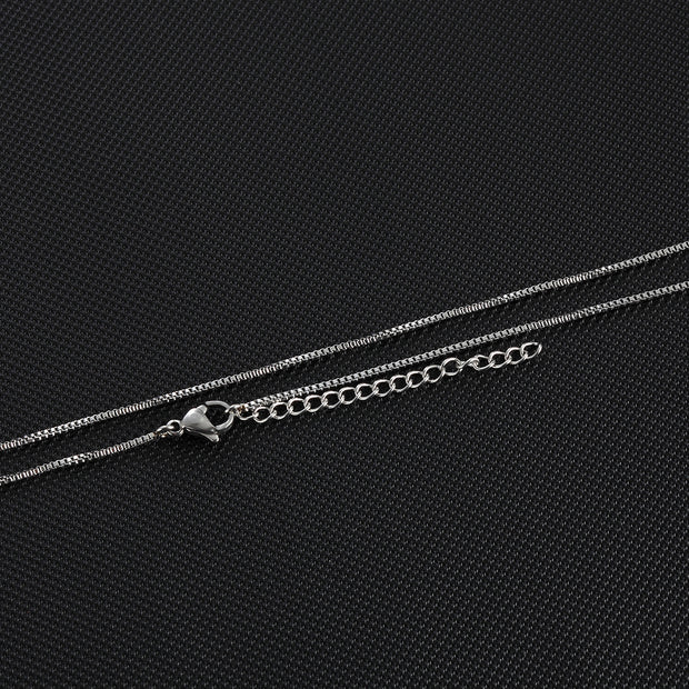 20pcs 1.2mm 20+2" Stainless Steel adjustable box chain with lobster clasp
