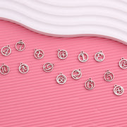 15pcs 12mm Hollow Number charms Number jewelry pendants blanks