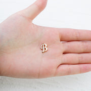 26pcs One set 10X14mm initial jewelry charm with paved crystal stone