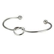 10pcs Stainless Steel adjustable basic wired knot bracelets