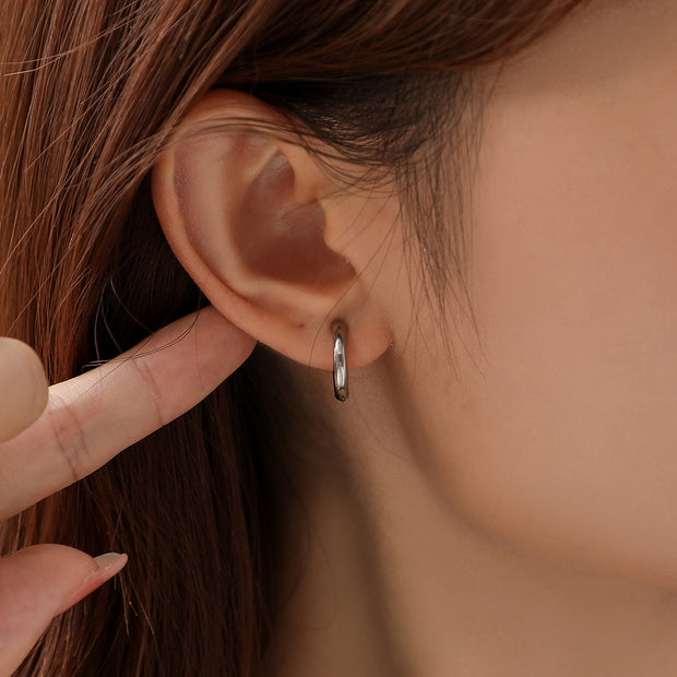 10pairs Stainless Steel DIY Basic Earrings Hoop Earring