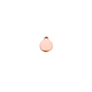 50pcs Laser Engraved  6mm Custom logo mini round disc jewelry tags