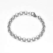 10pcs Wholesale Round Box Chain Bracelet  Rolo Chain With Lobster Clasp