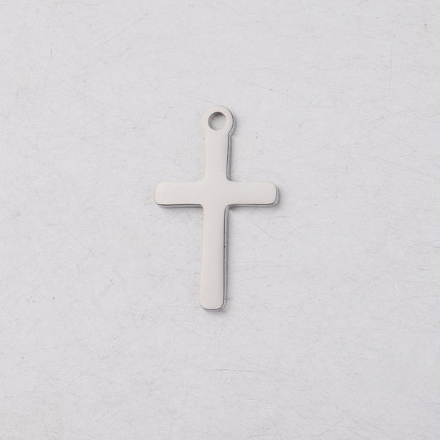 10pcs 15x22mm Stainless steel Cross Jewelry Pendant blanks