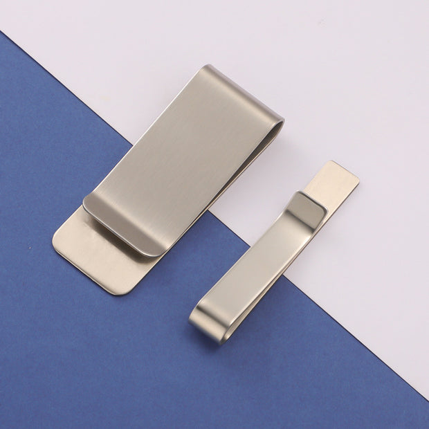 5pcs Stainless steel Tie Clip Billfold Clip Wallet Clip Blanks