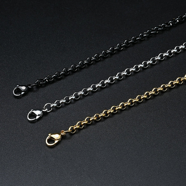 10pcs  20" Rolo Chain With Lobster Clasp Round Box Chain Necklace