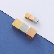 20pcs Stainless steel mini Square DIY jewelry bracelet beads blanks
