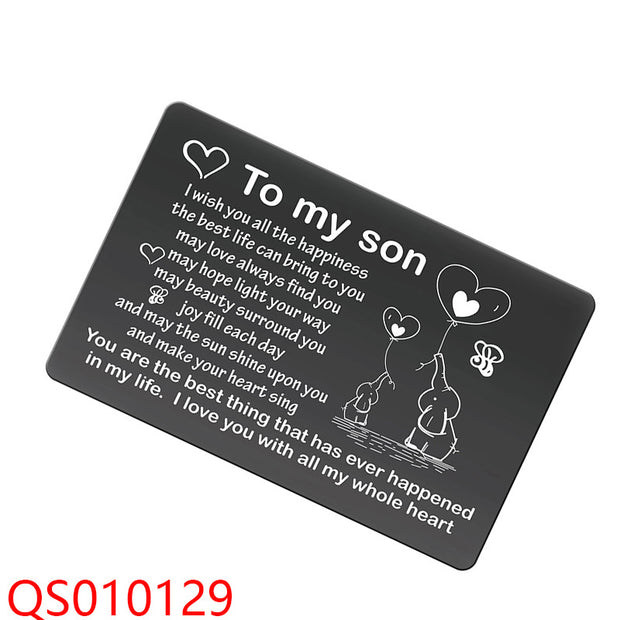 5pcs Stainless steel Engravable Wallet Card Blanks