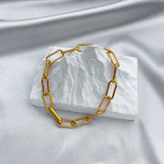4pcs Wholesale Rectangle Link Bracelet 5.5x15mm Paperclip Chains