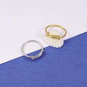 20pcs Stainless Steel Adjustable Basic Wired Rings