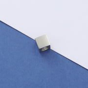 50pcs 7mm Customized Business Logo mini Square  beads