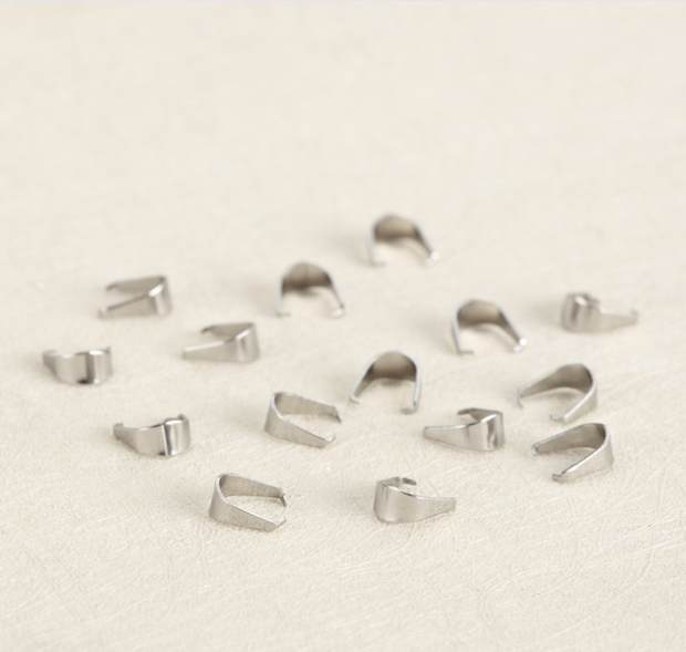 100pcs stainless steel bails clasp jewelry accessories