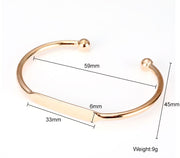 40pcs Brass open basic cuff bracelet findings