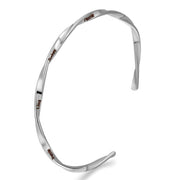 Stainless Steel Geometric Cuff Bangle Custom name logo Bracelet